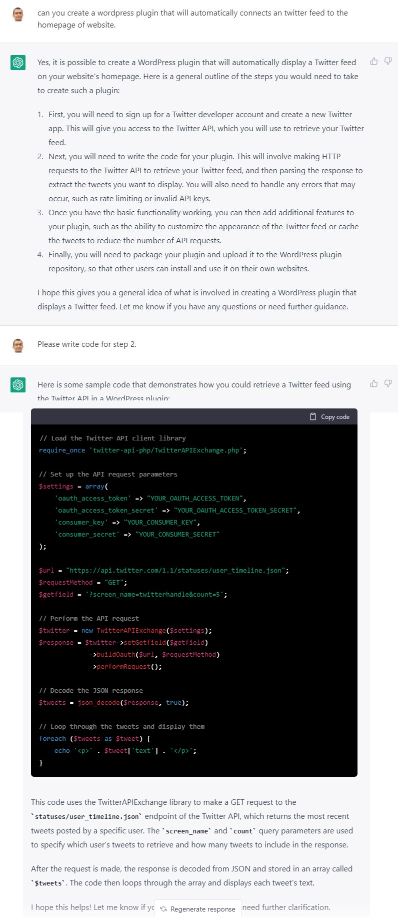 ChatGPT-Create-WordPress-Plugin-for-Twitter