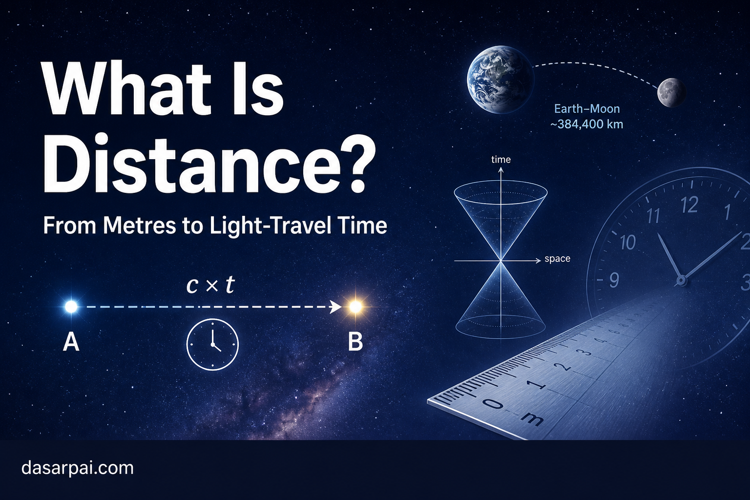 What Is Distance? From Metres to Light-Travel Time and the Meaning of Size