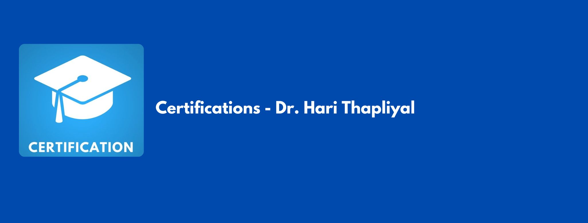Certifications