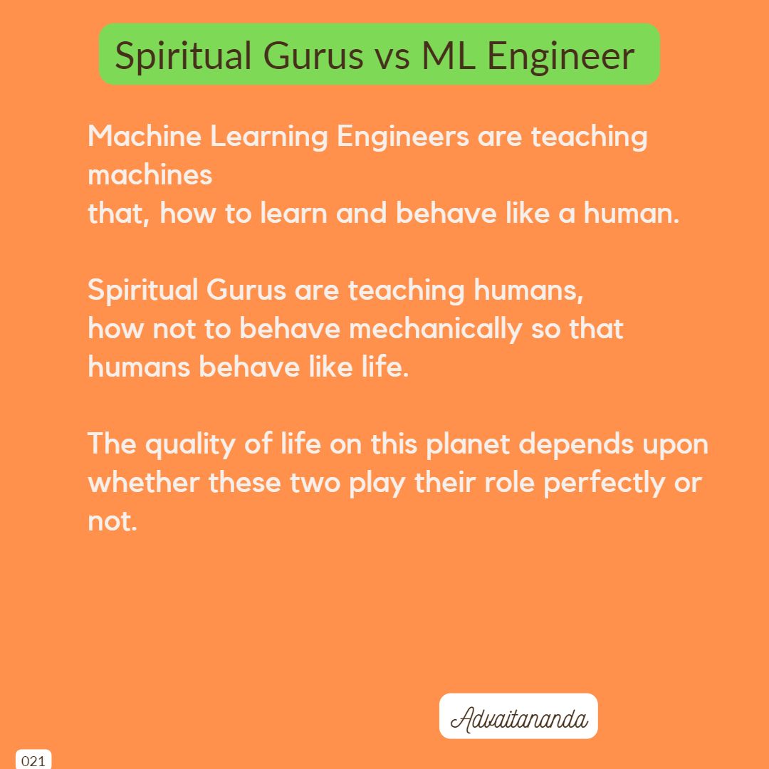 Spiritual Gurus vs ML Engineer