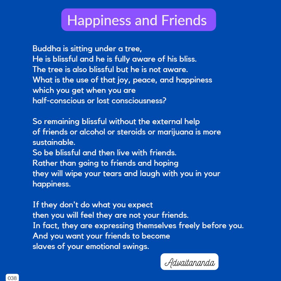 Happiness and Friends