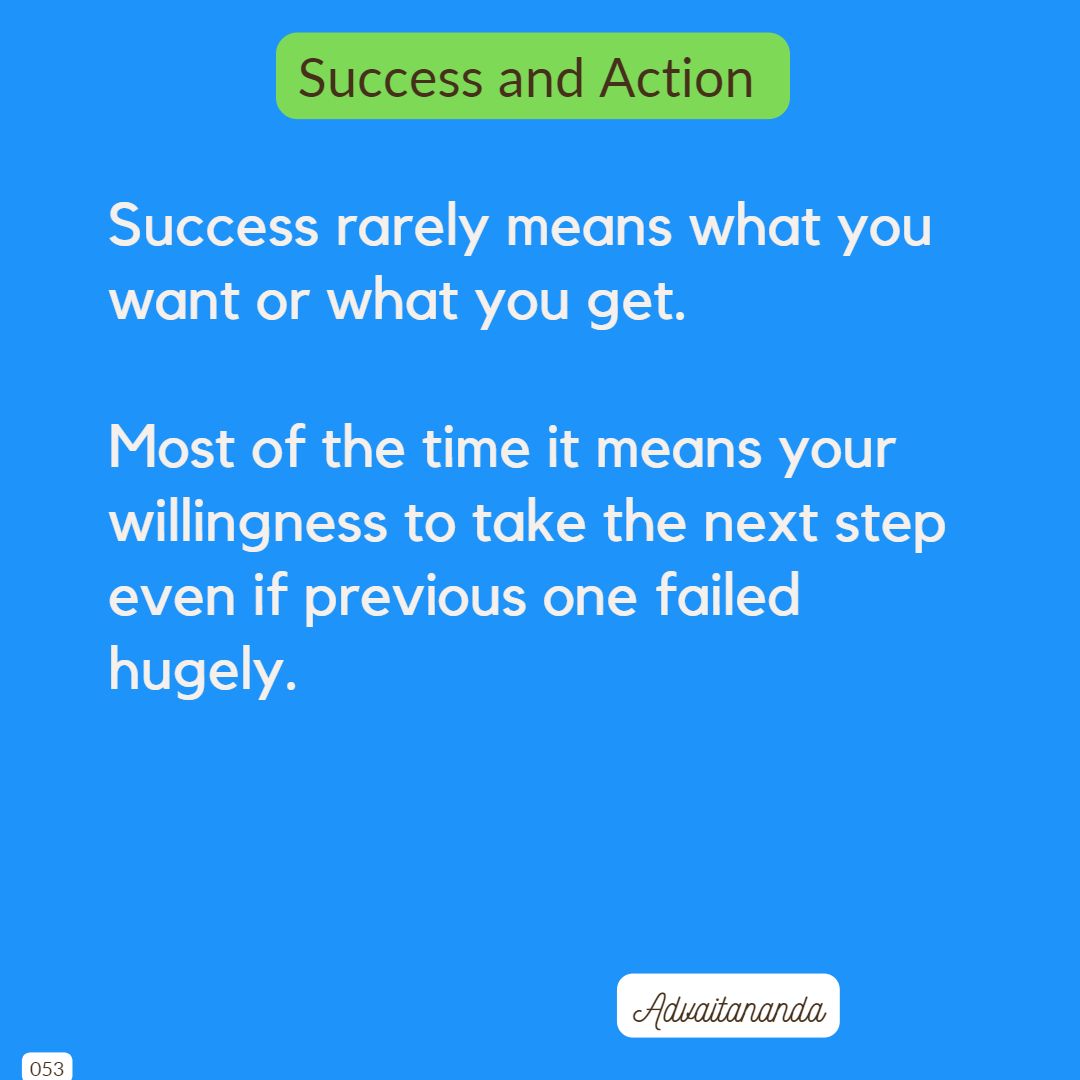 Success and Action