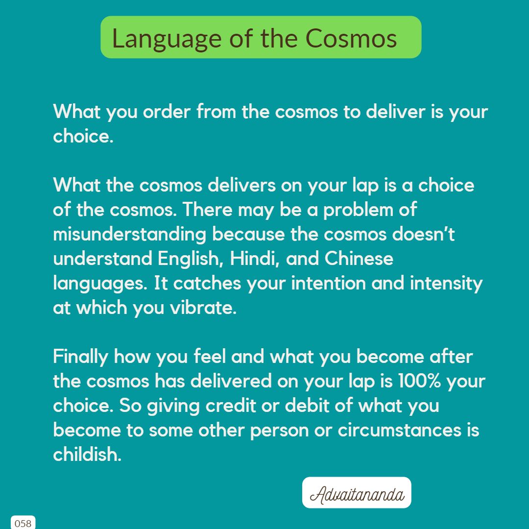 Language of the Cosmos