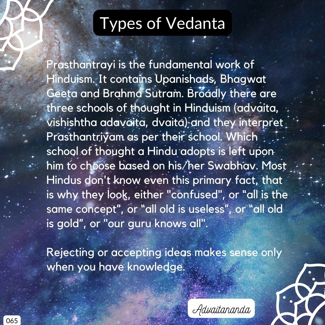 Types of Vedanta