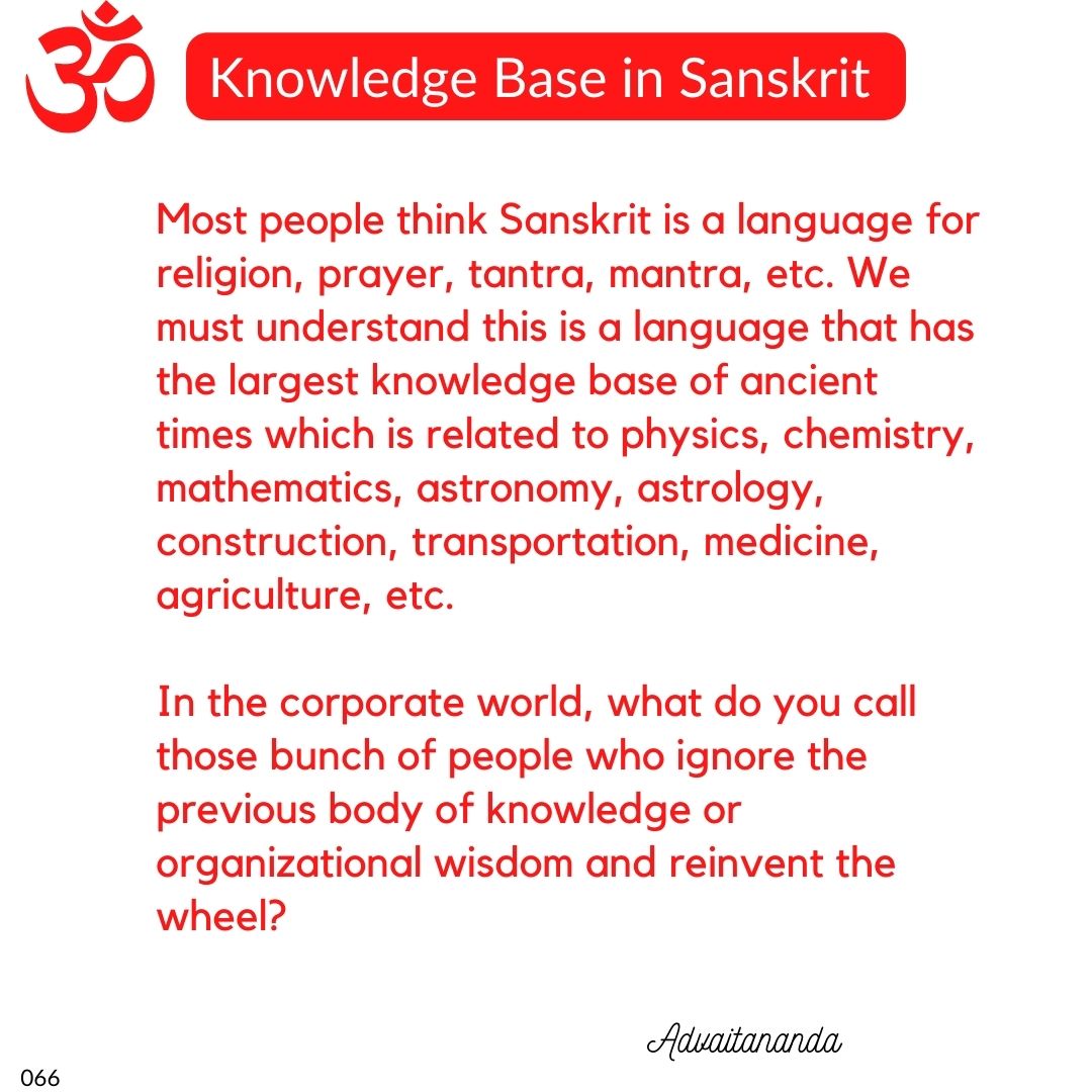 Knowledge Base in Sanskrit