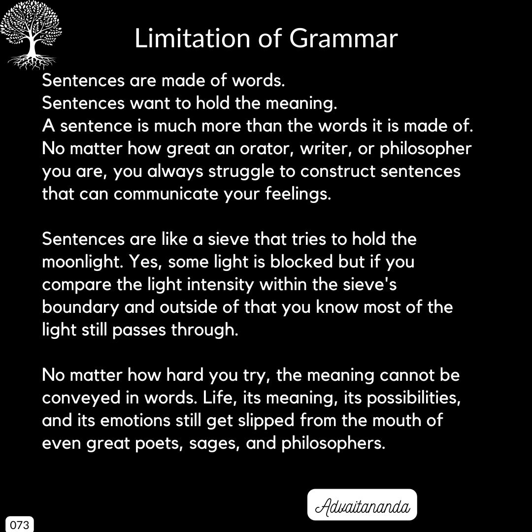 Limitation of Grammar