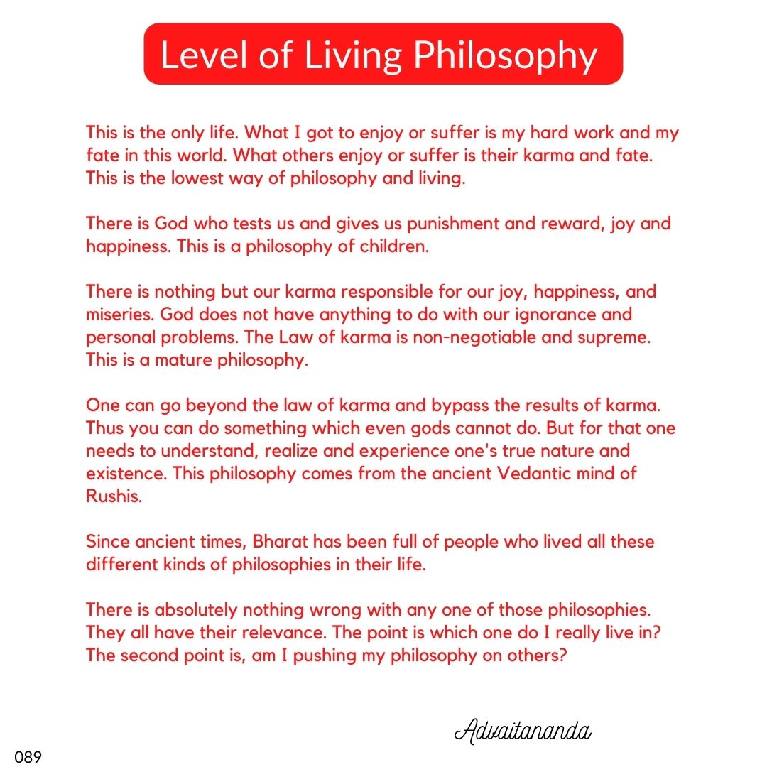 Level of Living Philosophy