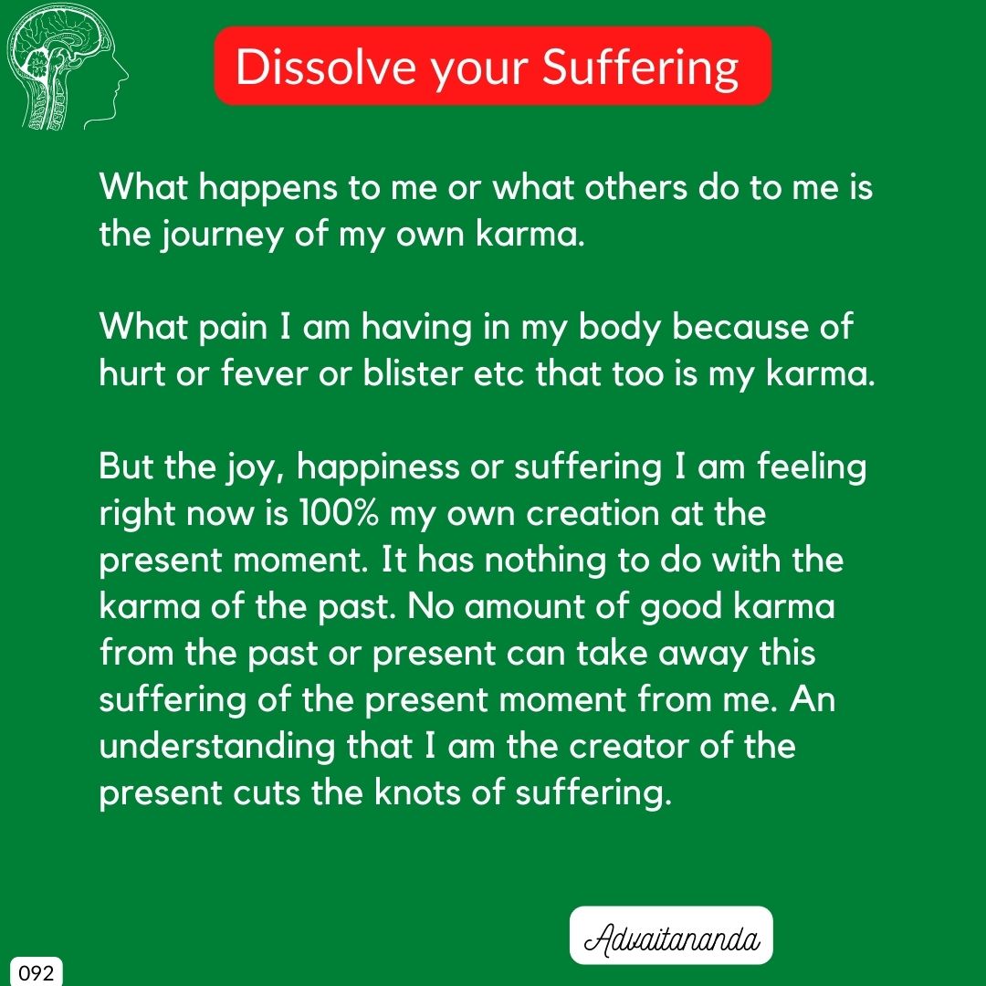 Dissolve your Suffering