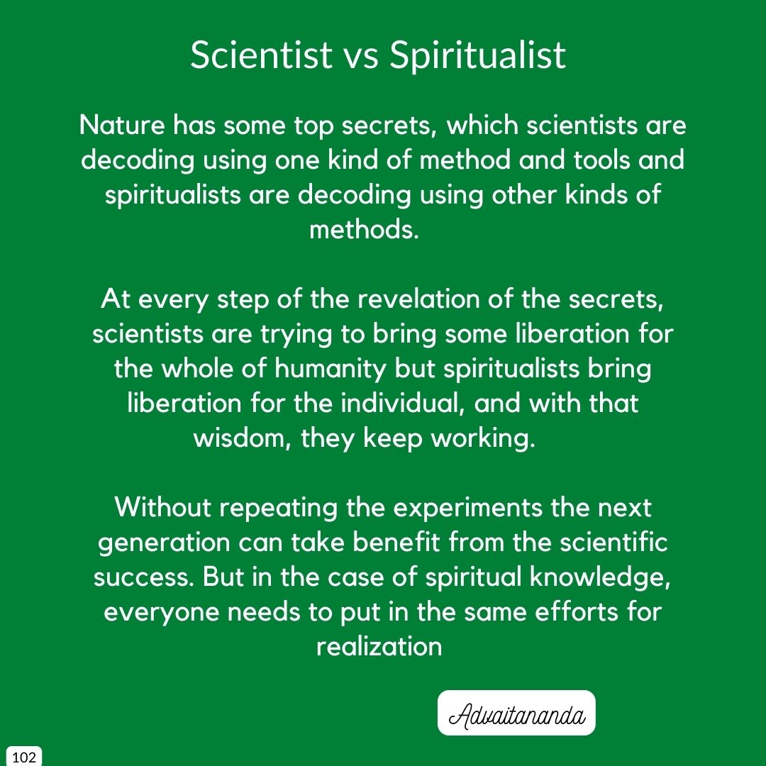 Scientist vs Spiritualist
