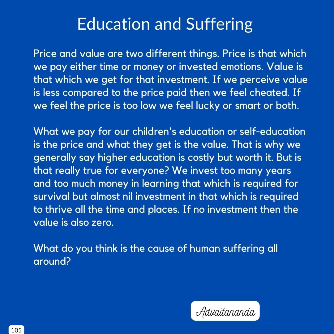 Education and Suffering
