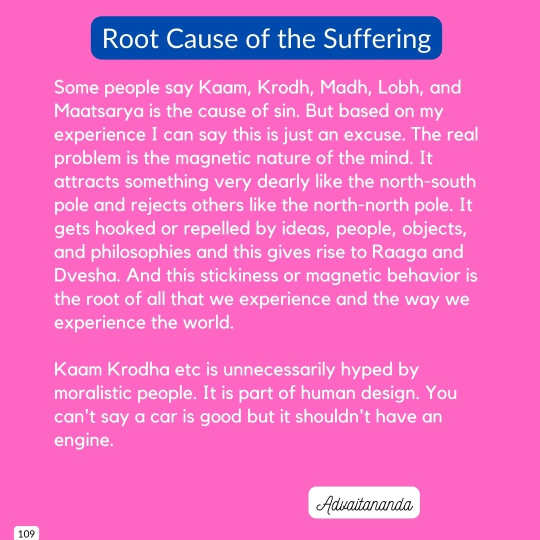 Root Cause of the Suffering