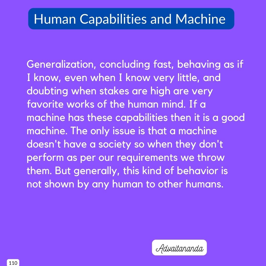 Human Capabilities and Machine