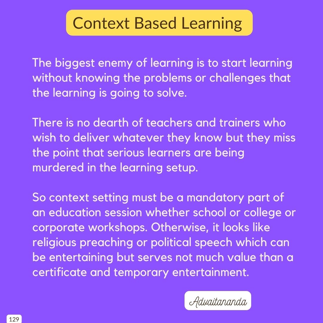 Context Based Learning