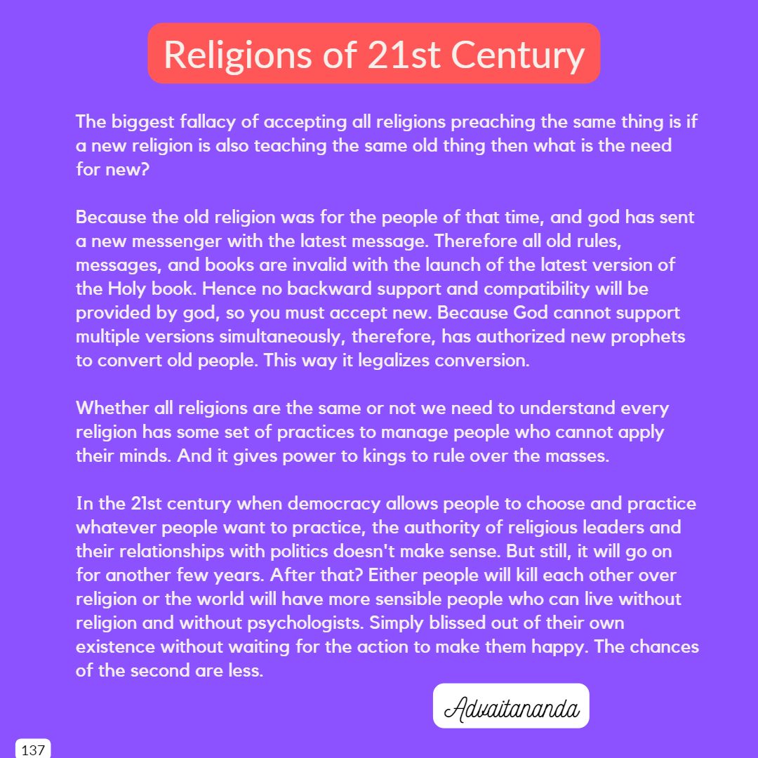 Religions of 21st Century