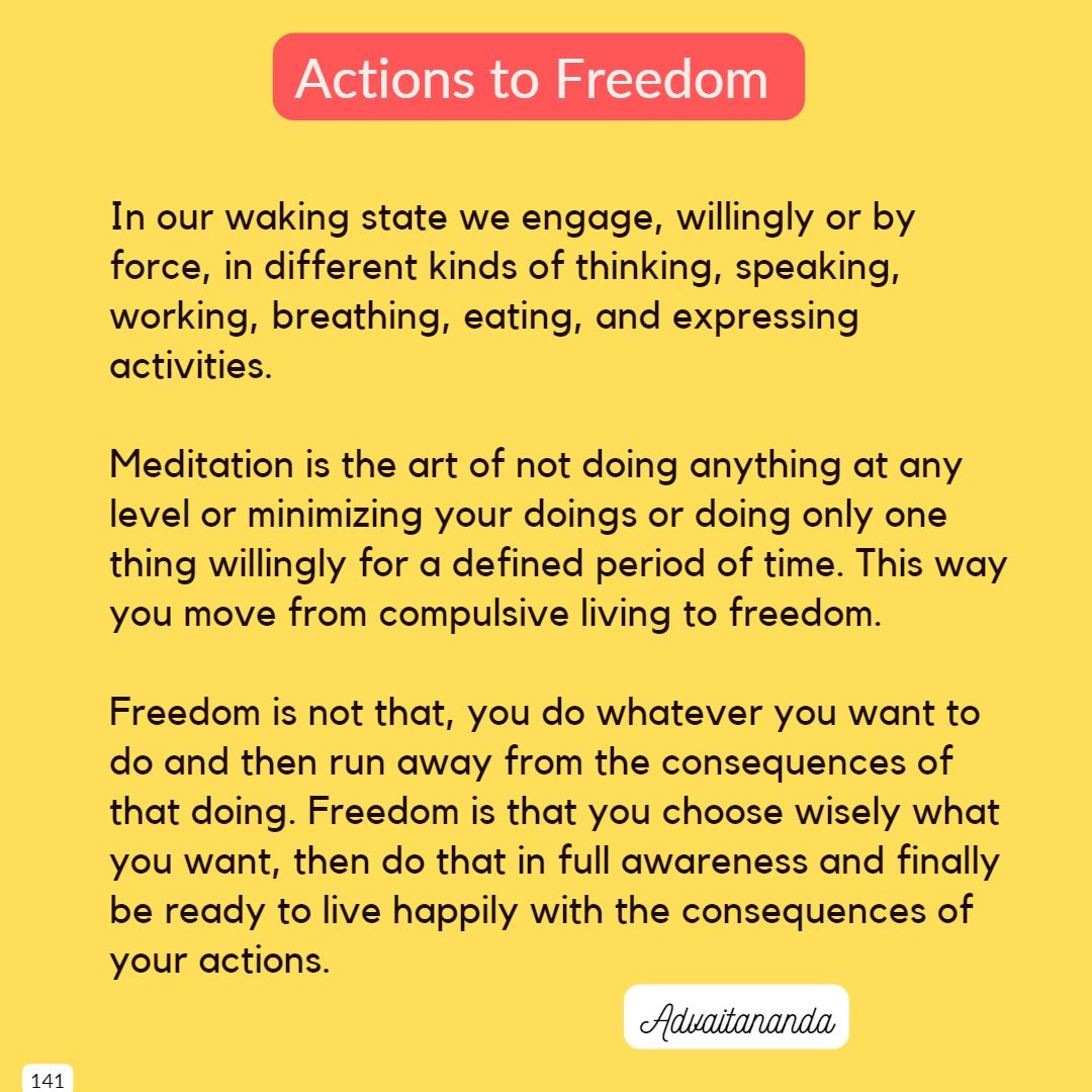 Actions to Freedom