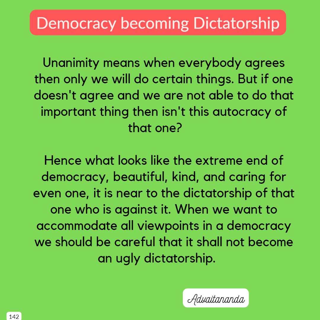 Democracy becoming Dictatorship