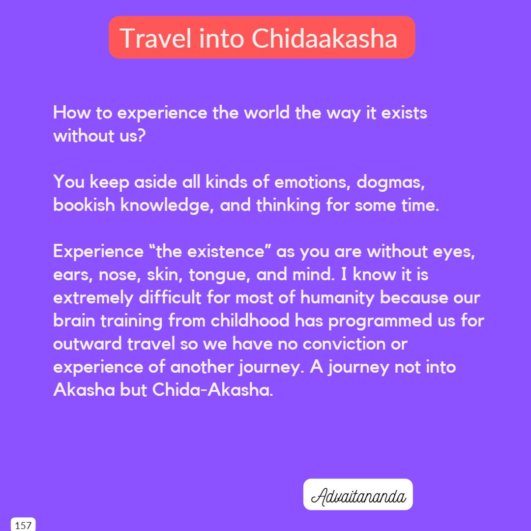 Travel into Chidaakasha