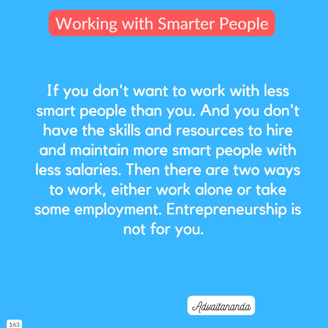 Working with Smarter People