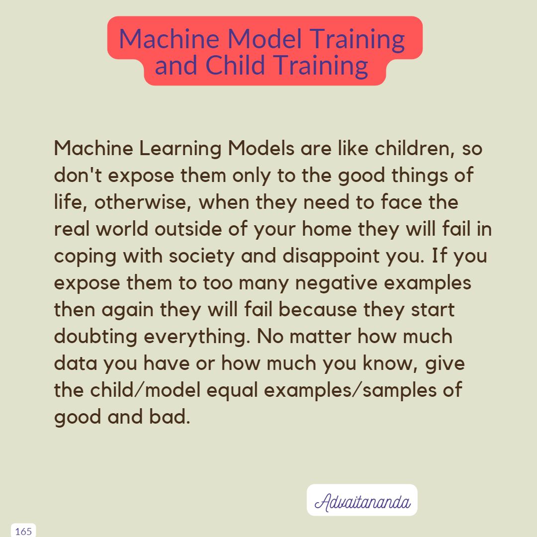 Machine Model Training and Child Training