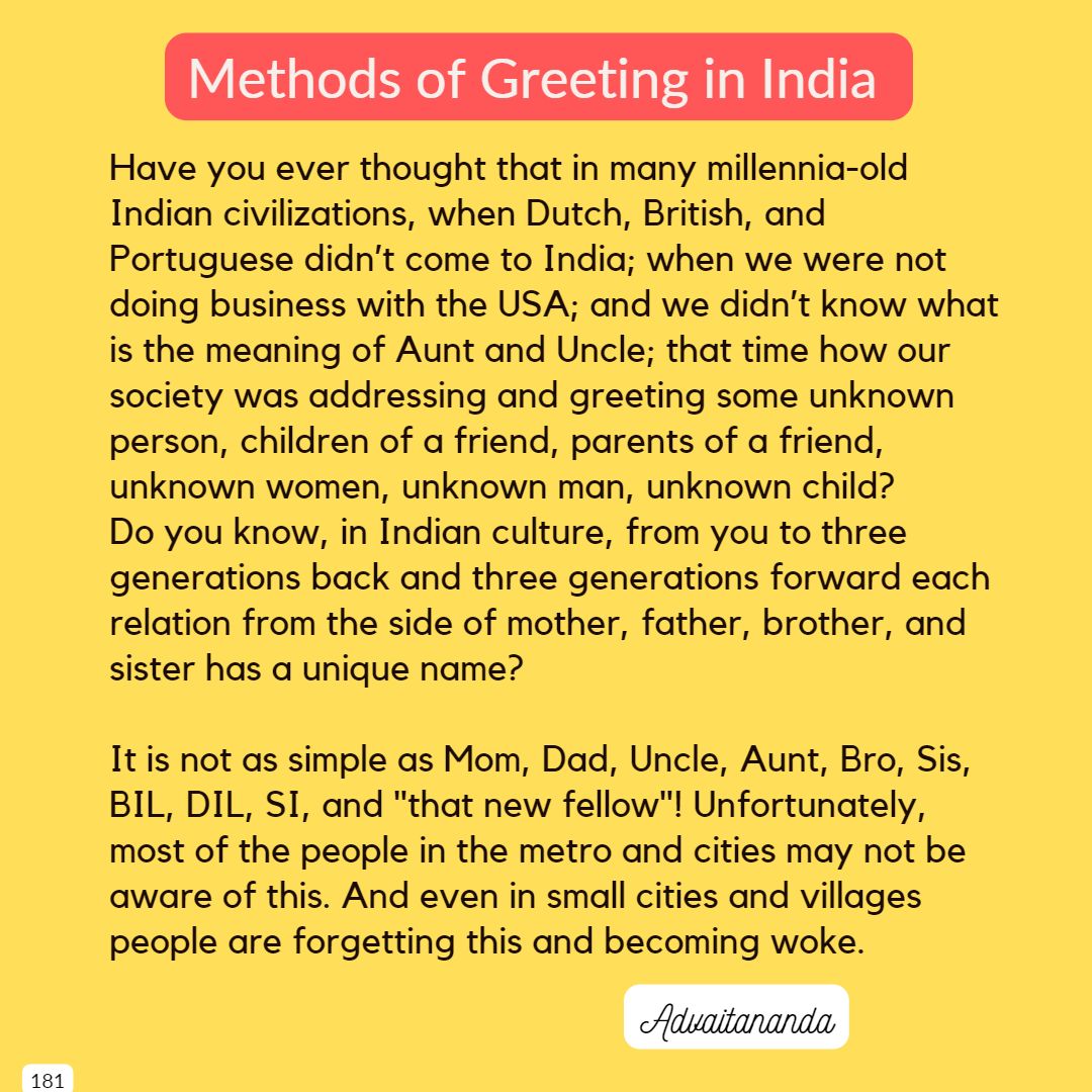 Method of Greetings in India
