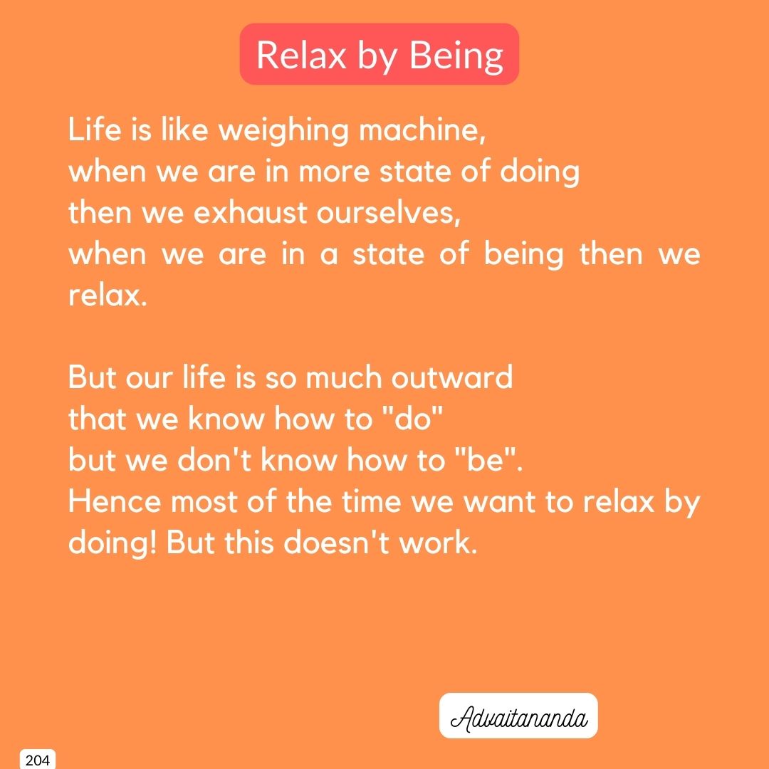 Relax by Being
