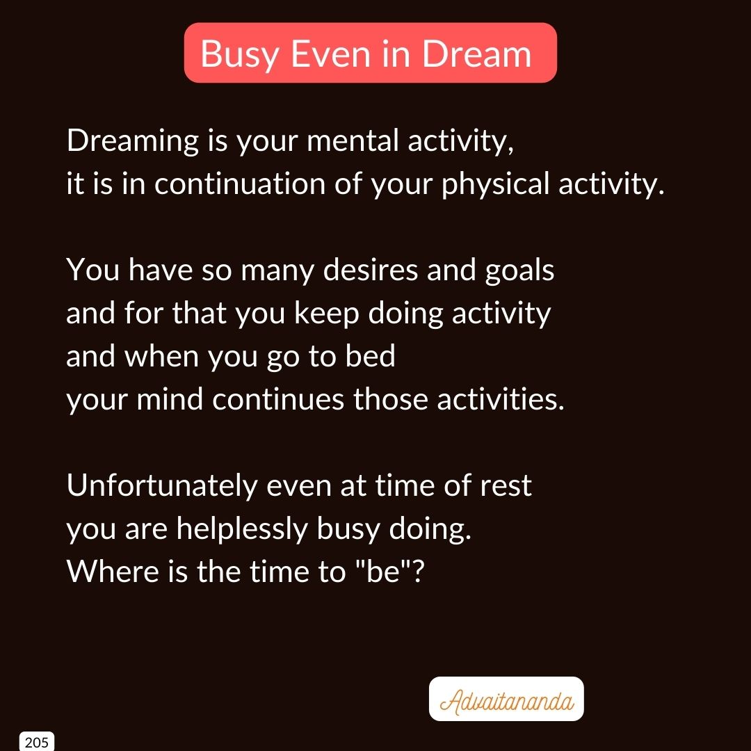Busy Even in Dream
