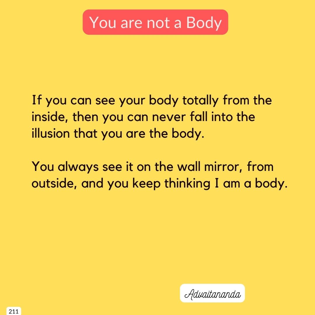 You are not a Body