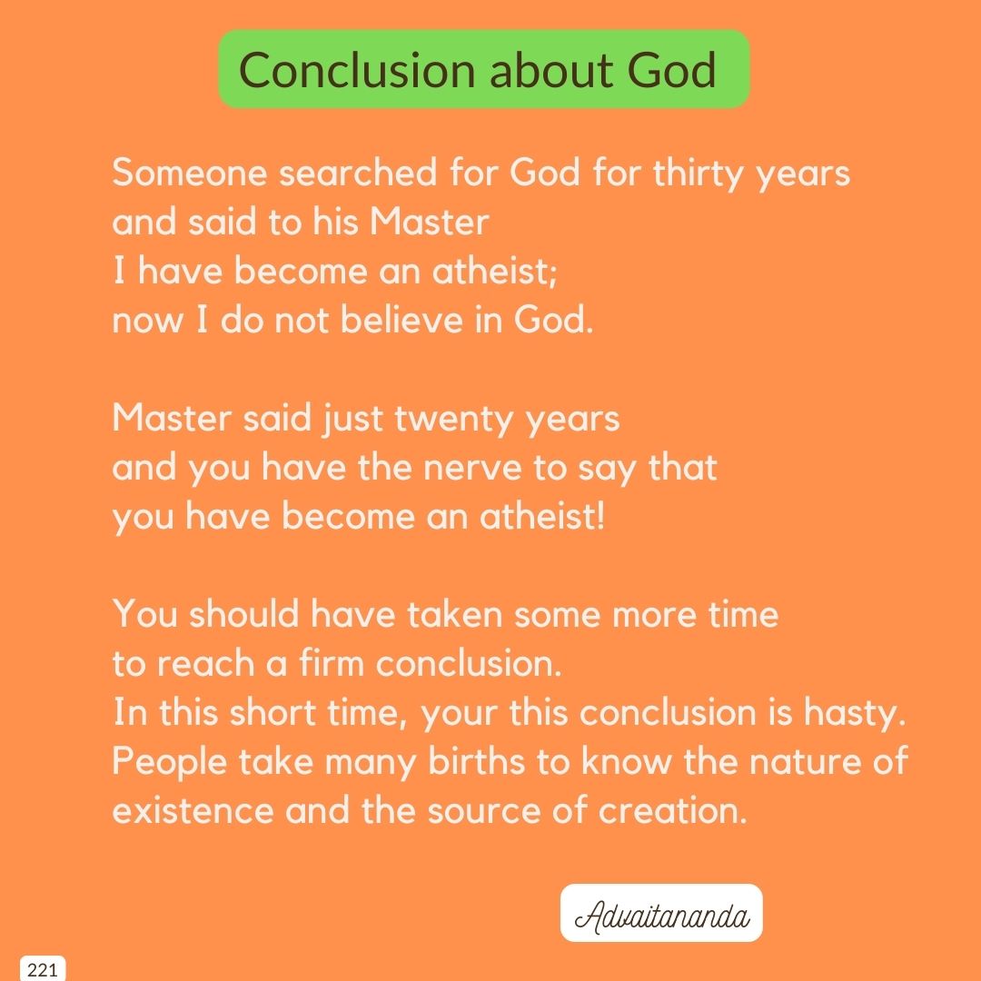 Conclusion about God