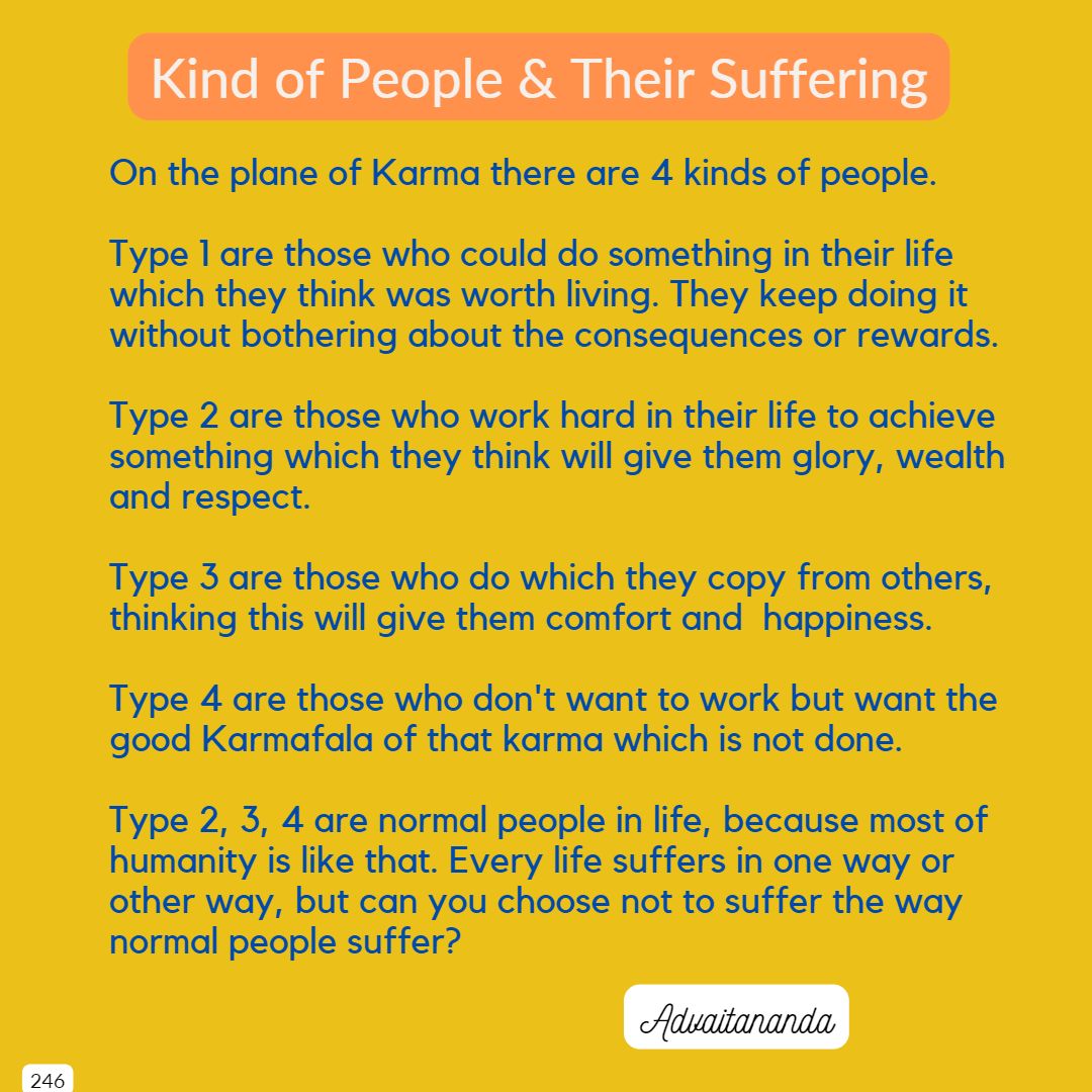 Kind of People & Their Suffering