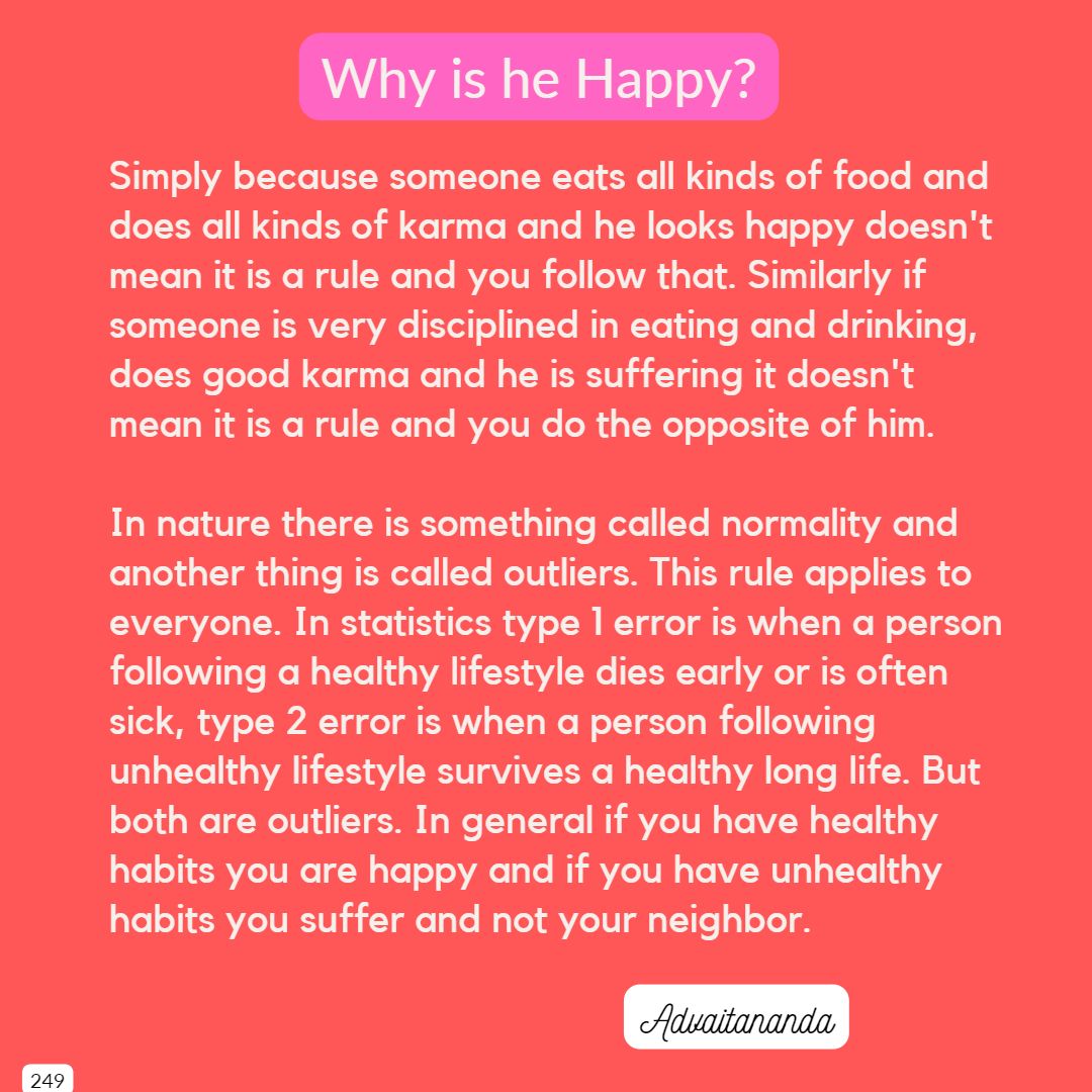 Why is he happy?