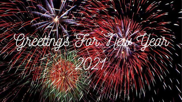 Greetings For New Year 2021